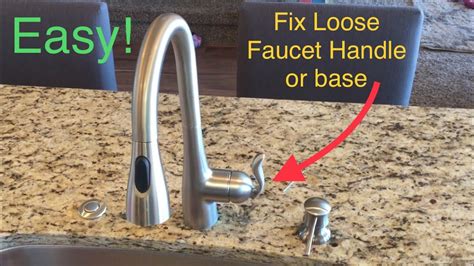 how to fix moen kitchen faucet handle|Fix loose handle on moen kitchen faucet